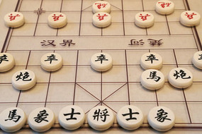 象牙雕中国象棋棋盘