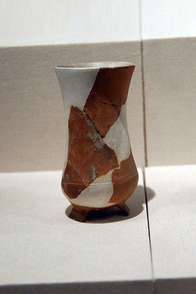 曲柄彩陶杯 高清图片下载_红动网