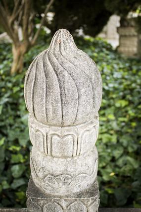 大理石莲花围栏柱