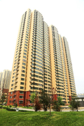 现代高层居民大楼