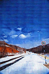 �����ͻ���ѩ·��