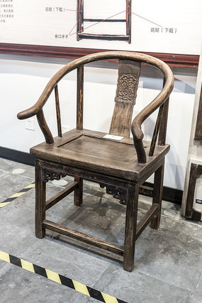 古代椅子沙特卡耶特法奥人足形青铜椅子腿古典椅子明代彩绘木圈椅子