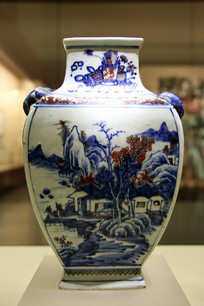 ����໨�����ɽˮ��˫���ƿ