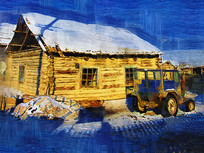 �����ͻ���ѩ��ľ�ӡ�