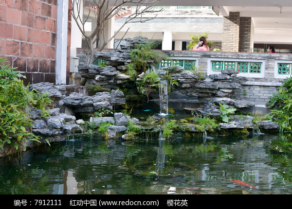 假山流水图片