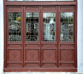 中式木门传统中式木门透视仿古对开中式木门中式传统木门中式雕花木门