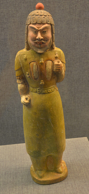 鲜卑服饰陶武士俑