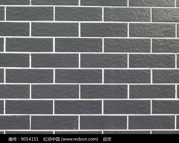 青灰色墙面砖平面背景素材