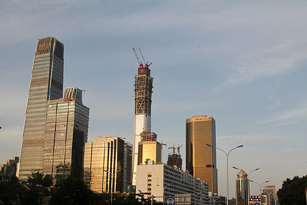 中国尊摩天大楼在建工程