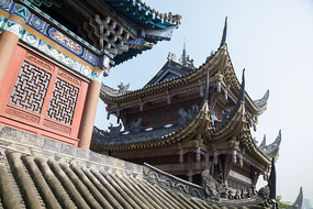 磁器口宝轮寺精美古建筑
