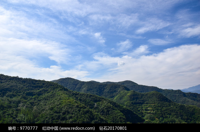 層巒疊翠大山風景圖