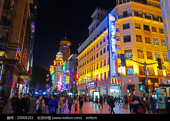 上海南京路燈光夜景