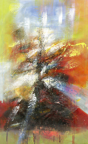 山水风景抽象艺术画