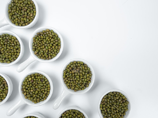 颗粒饱满的绿豆图片