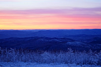 ѩ��ɽ��ĺɫ