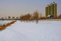 ��ɽ��ˮ�Ӱ���ľ�߲㽨��ѩ��