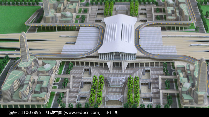 成都火车东站规划模型高清图片下载