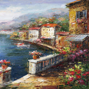 地中海风景画