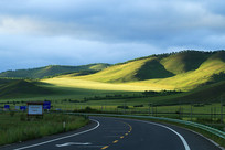 ��ԭɽ�ع�·�羰