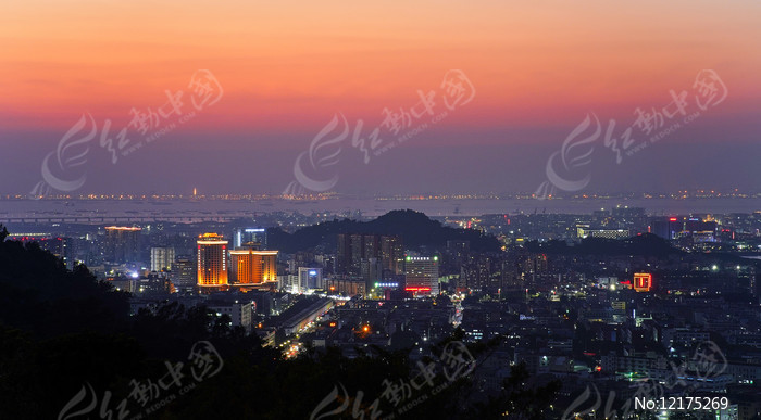 深圳福永夜景图片