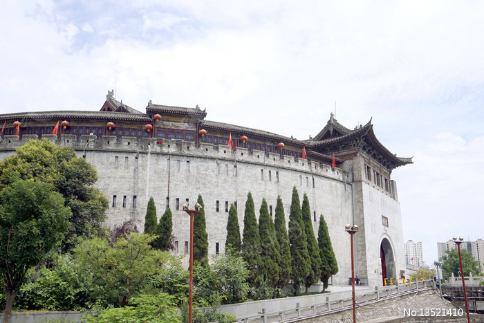 洛阳古都风貌城门楼 丽景门图片