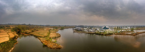 宽幅信阳乡建博览园全景