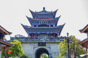 云南大理古城五华楼北侧