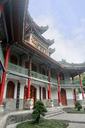 汉中市博物馆标志性古建 望江楼 