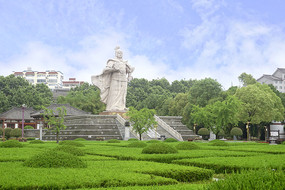 汉中拜将坛汉大将韩信塑像
