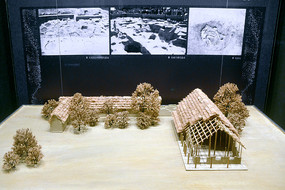 二里头夏代都城建筑模型 