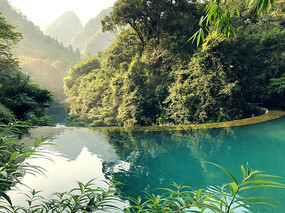 贵州荔波小七孔风景区卧龙潭 
