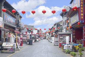 河南洛阳老城区丽景门历史文化街区街景