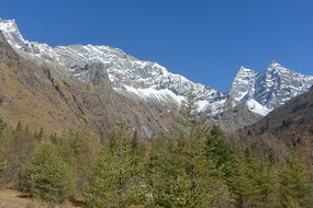 四川四姑娘山景区自然风光