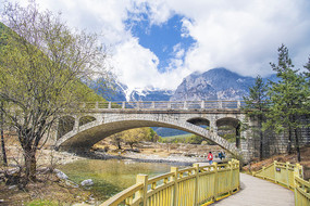 ����ѩɽ���¹Ȱ�ˮ��ľջ��